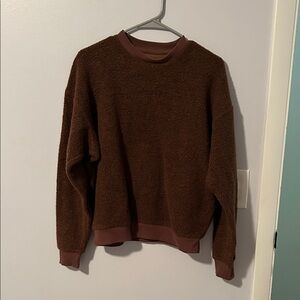 Outdoor Voices Wool Brown Crewneck Sweater